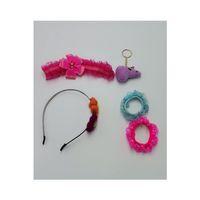 Renkli Desenli Taç Toka Bandana Set