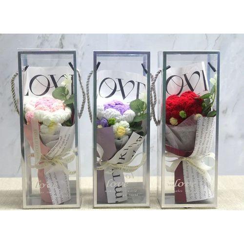 Tekli El Örgüsü Gül Buketi