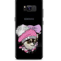 Zoologix (54) Samsung Galaxy S8 Şeffaf Kılıf Silikon Desenli