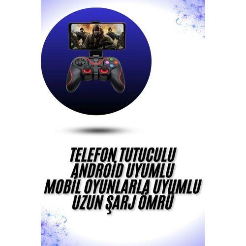 Yeni Nesil X3 Gamepad Android Uyumlu Telefon Tutucu Özellikli Joystick