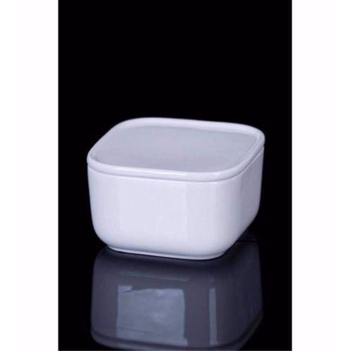 Acar Porselen 9x9x5 Cm Kapaklı Kare Kase 010876