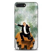 Apple Iphone 8 Plus Kılıf Atatürk (42) Rugged Armor Kılıf Yeşil Tasarım