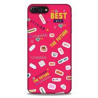 Apple Iphone 7 Plus Uyumlu Kılıf Pembe Delisi (44) Tough Armor Kılıf Writing