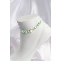 Su Yeşili Renk Deniz Yıldızı Motifli Halhal