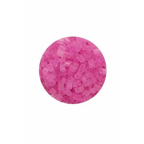 Kesme Cam Boncuk 2mm - 20 Gram - Şeffaf Mat Pembe -BNC329