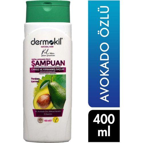 Dermokil Şampuan 400 ml Avokado Özlü Cansız ve Yıpranmış Saçlar Için 8697916003830 Şampuan