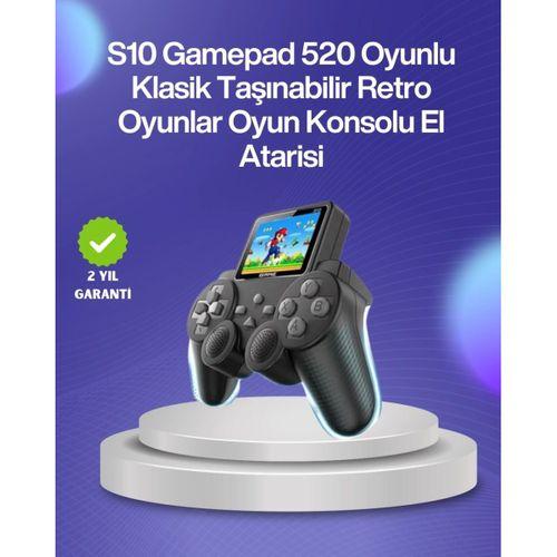 500 Oyunlu Nostaljik El Tipi Oyun Konsolu, Taşınabilir Şarjlı Cihaz, Renkli Ekran Ve Tv Destekli
