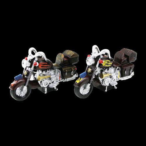 Motorsiklet Vintage Dekoratif Biblo Kumbara Reçine 25 cm