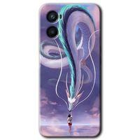 Oppo Reno 3 Kılıf Baskılı Kapak - Dragon Snake +Tam Kaplayan Mat Seramik