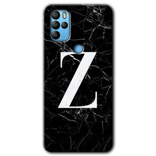 Potkal Hediye Fabrikası Omix X300 Kılıf HD Desen Baskılı Arka Kapak - Siyah Mermer Desenli Z Harfi