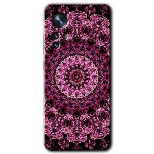 Xiaomi Mi 12 HD Baskılı Kılıf + 9D Tam Ekran Koruyucu - Mandala Patterns Kaleidoscope