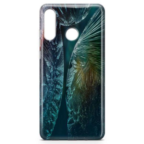 Huawei P30 Lite 2020 Kılıf Cam Kırıkları Arka Kapak Koruma Desenli Full Koruyucu