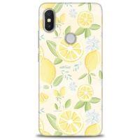 Xiaomi Redmi Note 6 Pro Kılıf HD Baskılı Kılıf - Limon + Tam Ekran Koruyucu