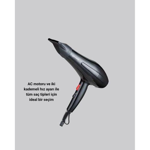 Profesyonel 2200w Fön Makinesi – Ac Motorlu, Hızlı Kurutma, Hafif Tasarım