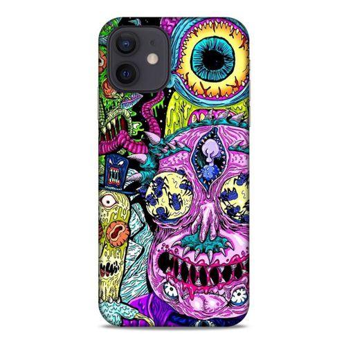 Apple iPhone 12 Uyumlu Kılıf Rick And Morty (47) Crystal Flex Kılıf Decoy Mortys