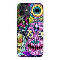 Apple iPhone 12 Uyumlu Kılıf Rick And Morty (47) Crystal Flex Kılıf Decoy Mortys