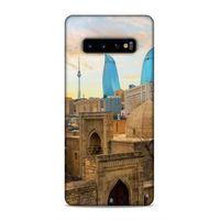 Samsung Galaxy S10 Plus Uyumlu Kılıf Azarbaijan (11) Tam Koruma Ateş Kuleleri