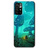 MRCİLETİSİM Xiaomi Redmi Note 11T Kılıf HD Desen Baskılı Arka Kapak + Temperli Cam - Silhoutte Dropss