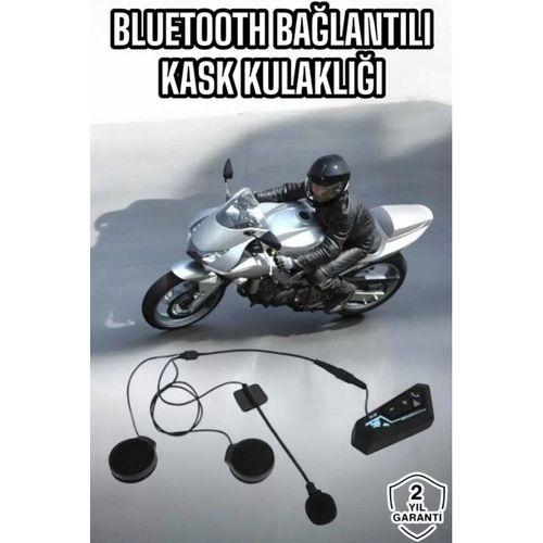 Kask Kulaklığı Motosiklet Intercom Interkom Dinleme Konuşma Özellikli Su Geçirmez