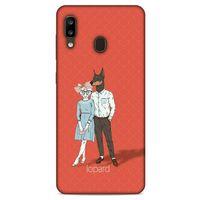 Samsung Galaxy A20 Kılıf FunnyMaX (15) Antişok Kılıf Kırmızı Kedi Köpek