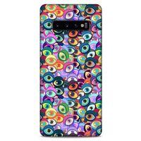 Nazarium (38) Desenli Silikon Kapak Samsung Galaxy S10 Plus Kılıf