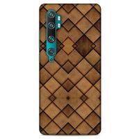 Xiaomi Mi Cc9 Pro Kılıf Patchwork (26) Tpu Silikon Kılıf Açık Kahverengi