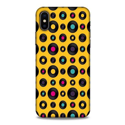 Retro (42) Desen Rugged Armor Kılıf Renkli Apple iPhone XS Kılıf
