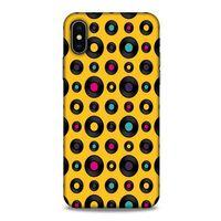 Retro (42) Desen Rugged Armor Kılıf Renkli Apple iPhone XS Kılıf