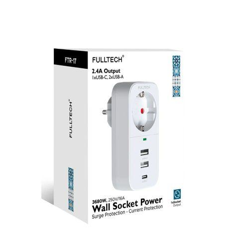 Vothoon 2 4a Çıkışlı 2xusb 1xtype-c Tekli Priz Ftr-17
