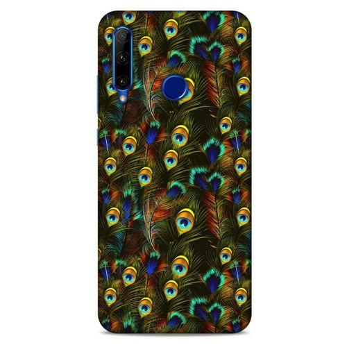 Huawei Honor 20 Lite Kılıf Desenli Özel Seri Tüyler (11) Tam Koruma