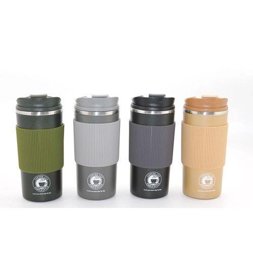 500ml Paslanmaz Çelik Termos Mug - Sızdırmaz Kapaklı Çift Katmanlı Termos Alk3133