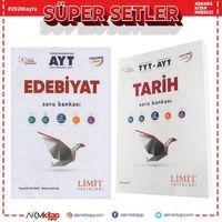 Limit Yayınları AYT Edebiyat ve TYT AYT Tarih Soru Bankası Seti 2 Kitap