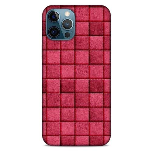 Apple iPhone 12 Pro Max Kılıf Patchwork (29) Arka Koruma Kılıfı Pembe