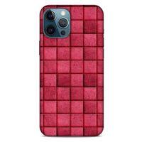 Apple iPhone 12 Pro Max Kılıf Patchwork (29) Arka Koruma Kılıfı Pembe