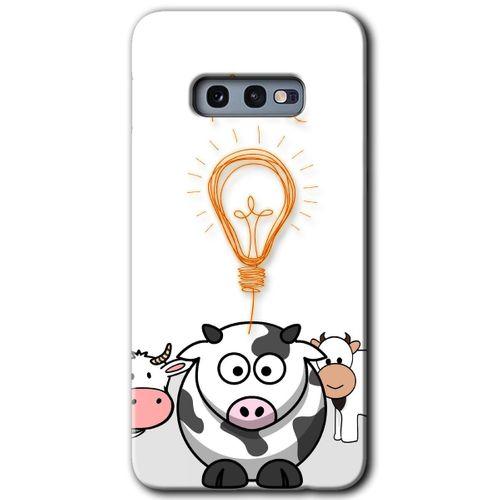 Potkal Hediye Fabrikası Samsung Galaxy S10e Kılıf HD Desen Baskılı Arka Kapak - İdea Lamp