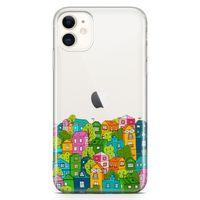 Apple iPhone 11 Kılıf Bizim Mahalle Arka Kapak Koruma Desenli Full Koruyucu