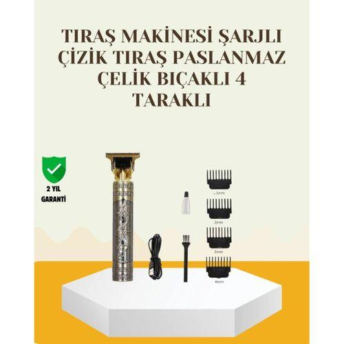 Şarjlı Titanyum Bıçaklı Saç Ve Sakal Kesme Makinesi