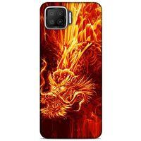 Oppo A73 Kılıf Dragons (12) Koruyucu Silikon Ateş Ejderhası