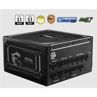 MSI MAG A1000GL PCIE5 II 1000W 80+ GOLD ATX 3.1 PCIE 5.1 POWER SUPPLY