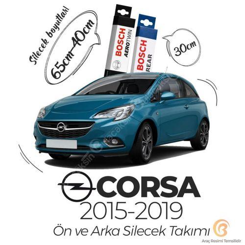 Bosch Aerotwin Ön-Arka Silecek Takımı Opel Corsa E 2015-2019 ile uyumlu