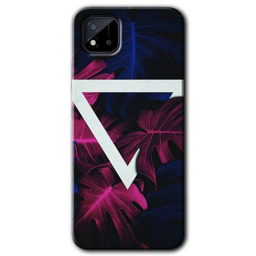 Realme C11 Kılıf Baskılı Arka Kapak - Mekanik Yaprak +Tam Ekran Koruyucu