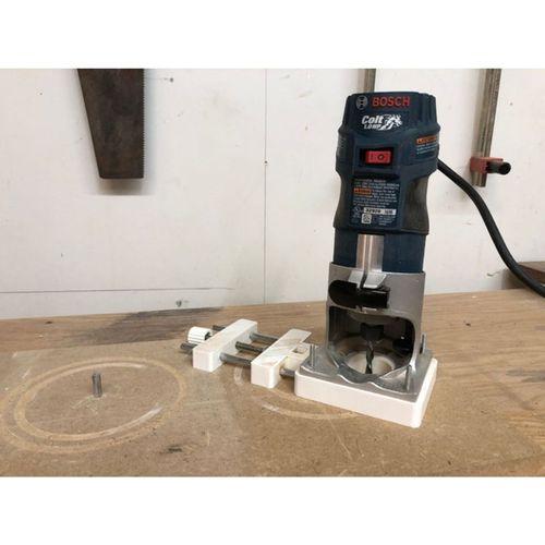 Hassas Router Daire Jig Bosch Colt (Bu ürün Sadece Plastik parçadır - Almadan Önce Soru Sorabilirsiniz)