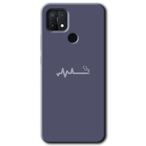 Oppo A15s Kılıf Baskılı Arka Kapak - Sigara Zararlıdır +Tam Ekran Koruyucu