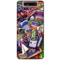 Retro (34) Desen Slim Armor Kılıf Renkli Samsung Galaxy A80 Kılıf