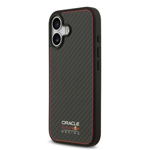 Apple iPhone 17 Kılıf Redbull Orjinal Lisanslı M-safe Şarj Özellikli Karbon Fiber Parlayan Logolu Kevlar Kapak