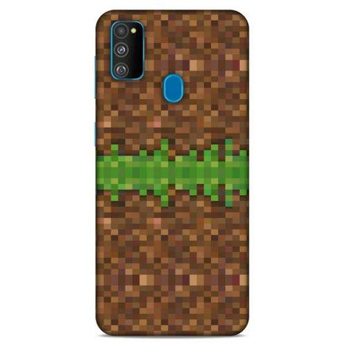 Lopard Samsung Galaxy M30s Uyumlu Kılıf PiXel (1) Kılıfı Yeşil Mine