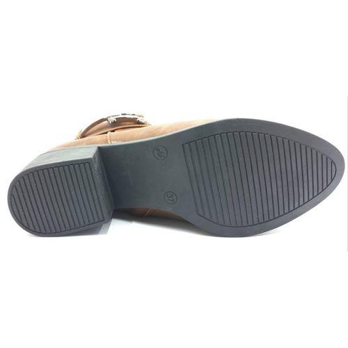 PUNTO 425077 Taba 5 Cm Fermuarlı Kadın Bot