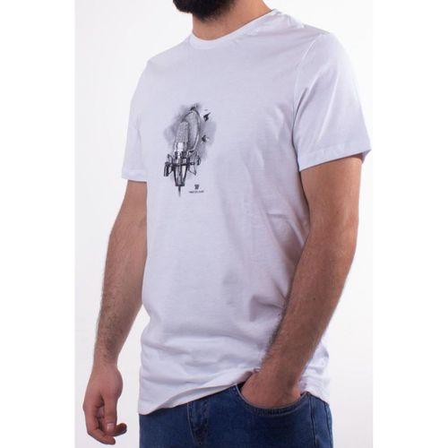 TWİSTER JEANS 2088 BEYAZ BİSİKLET YAKA ERKEK T-SHİRT