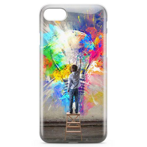 Apple iPhone 8 Kılıf Ampül Arka Kapak Koruma Desenli Full Koruyucu