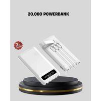 20.000 Mah 4 Çıkışlı Led Göstergeli Hızlı Şarj Powerbank